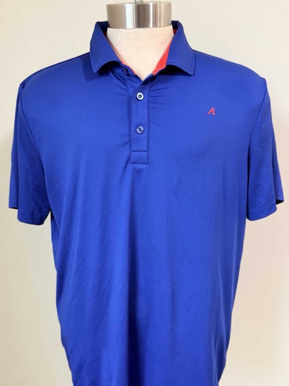 Redvanly Evans Golf Blue Red Stretch Polo Men's L